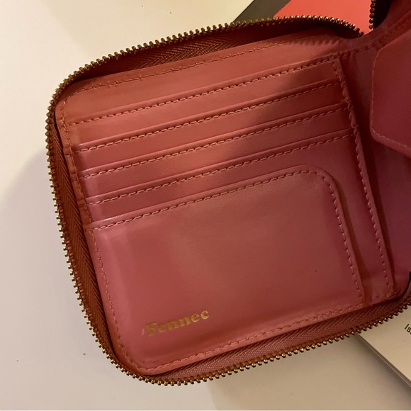 Fennec square Zipper Wallet Rose Pink - Picture 4 of 7